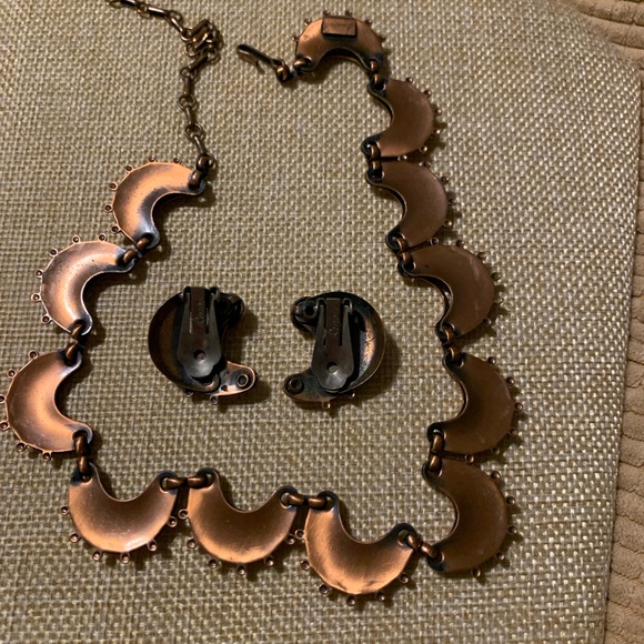 Vintage Matisse Renoir copper and enamel set. - Picture 3 of 5